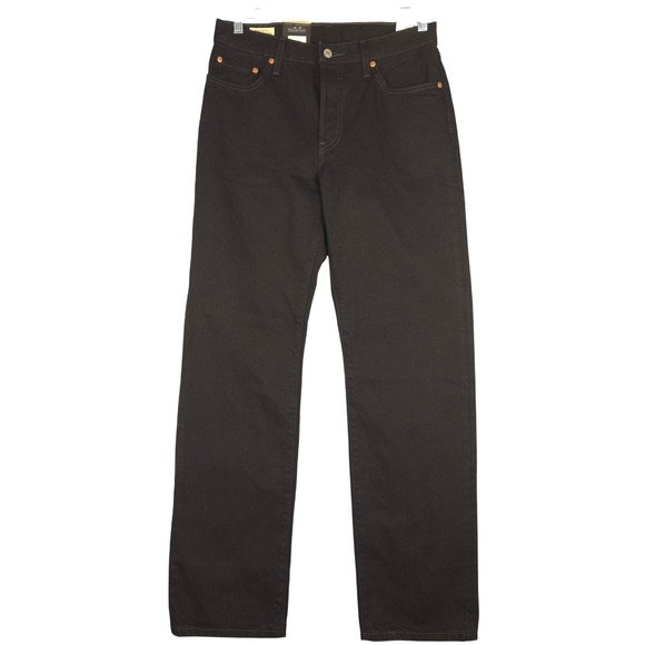 Levi's 501 90s Straight Leg Premium Quality Black Denim Jeans 28x32 (Fits 30x32) - Picture 1 of 8